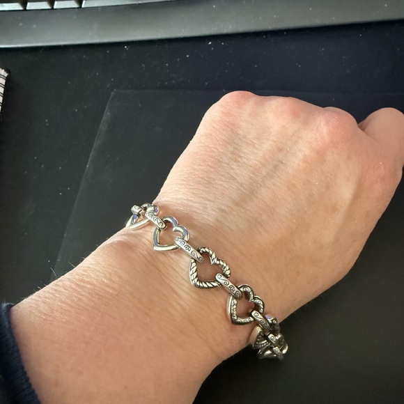 Brighton Jewelry - Brighton Open Heart Silver Bracelet